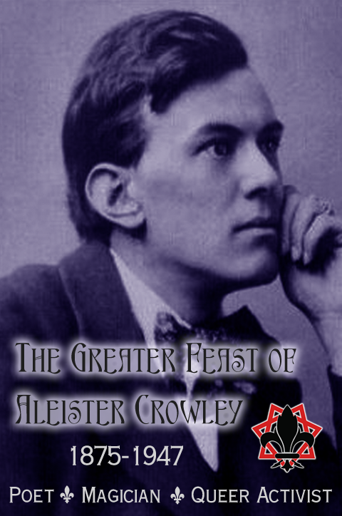 Image of younger Crowley, 1875-1947 Poet + Magician + Queer Activist